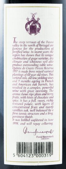 1997 Quinta do Crasto Reserva red