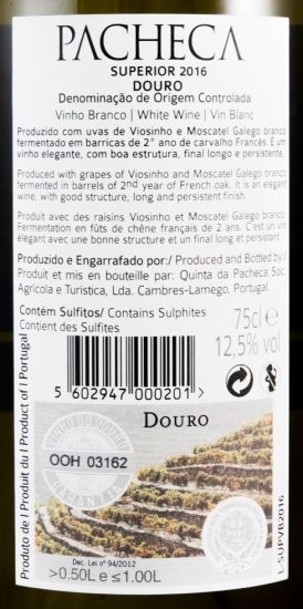 2016 Pacheca Superior white