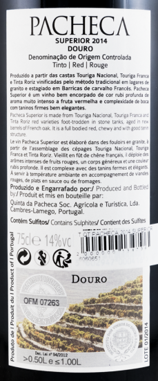 2014 Pacheca Superior red