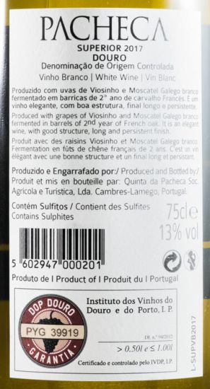 2017 Pacheca Superior white