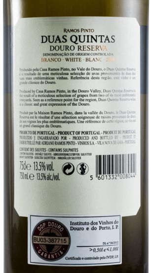 2018 Duas Quintas Reserva white
