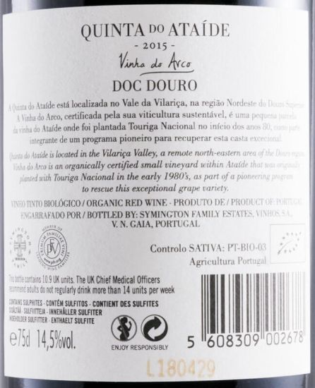 2015 Quinta do Ataíde Vinha do Arco red