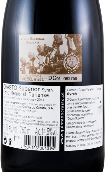 2014 Quinta do Crasto Superior Syrah tinto