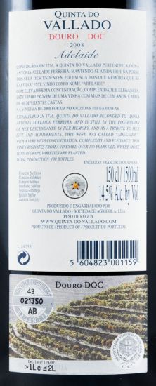 2008 Vallado Adelaide tinto 1,5L