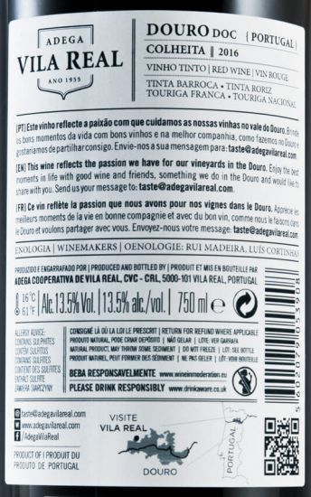 2016 Vila Real tinto