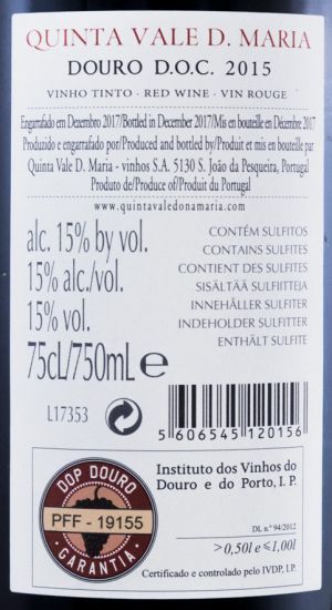 2015 Quinta Vale D. Maria red