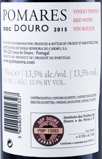 2015 Quinta Nova Pomares red