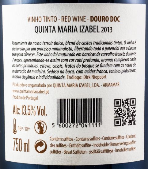 2013 Quinta Maria Izabel red