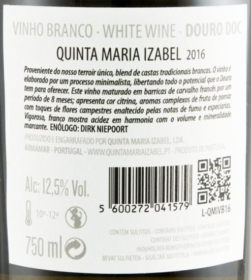 2016 Quinta Maria Izabel white