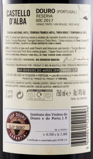 2017 Castello D'Alba Reserva tinto