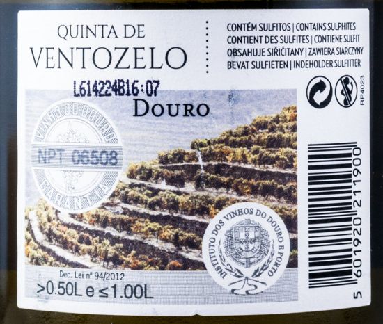 2015 Quinta de Ventozelo Malvasia Fina branco