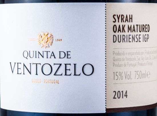 2014 Quinta de Ventozelo Syrah Oaked tinto
