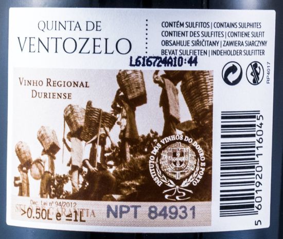 2015 Quinta de Ventozelo Syrah Unoaked tinto