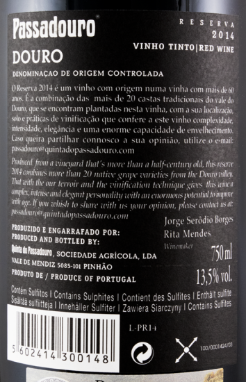 2014 Quinta do Passadouro Reserva tinto