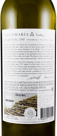 2015 Quinta Vale D. Maria VVV Valleys white