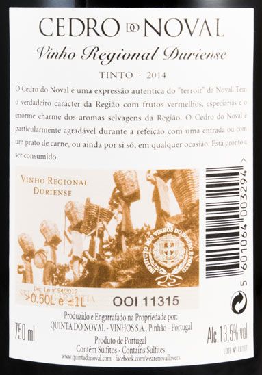 2014 Cedro do Noval red