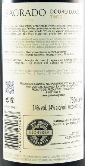 2015 Sagrado Reserva tinto