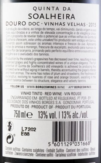 2015 Borges Quinta da Soalheira Vinhas Velhas tinto