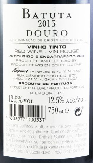 2015 Niepoort Batuta tinto