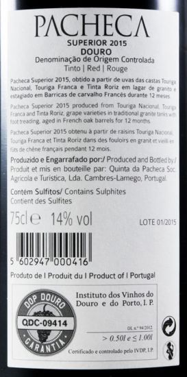 2015 Pacheca Superior red