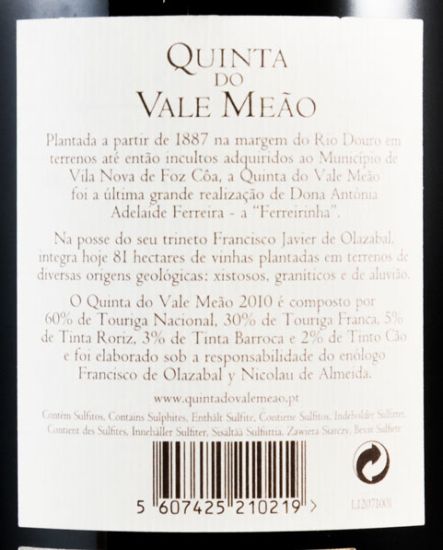 2010 Quinta do Vale Meão red 1.5L
