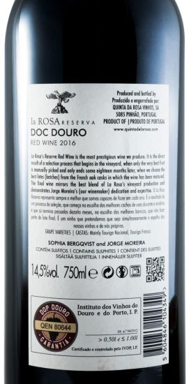 2016 La Rosa Reserva red