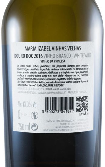 2016 Maria Izabel Vinhas da Princesa Vinhas Velhas white