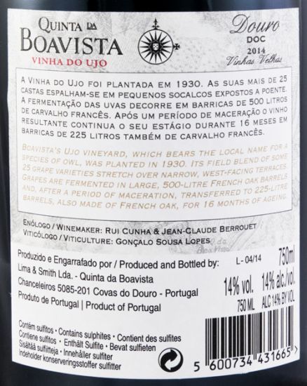 2014 Quinta da Boavista Vinha do Ujo Vinhas Velhas tinto