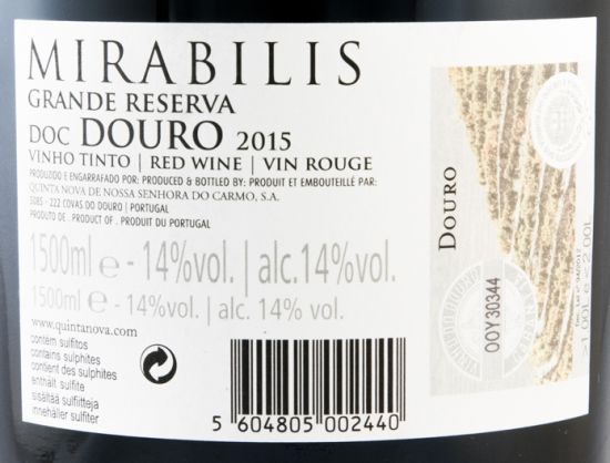 2015 Quinta Nova Mirabilis Grande Reserva red 1.5L