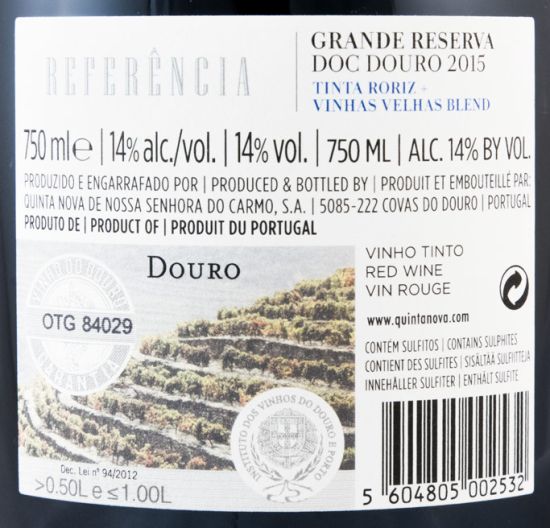 2015 Quinta Nova Referência Grande Reserva red