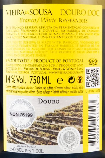 2015 Vieira de Sousa Reserva white