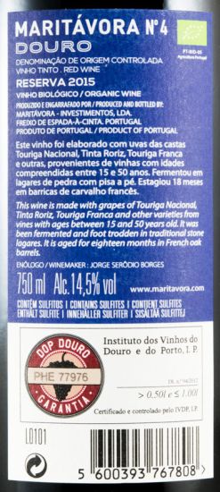 2015 Maritávora Reserva red