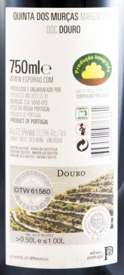 2016 Quinta dos Murças Margem tinto