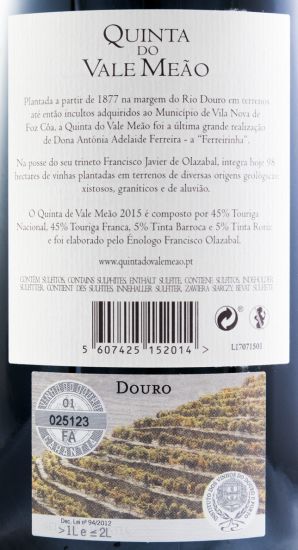 2015 Quinta do Vale Meão red 1.5L