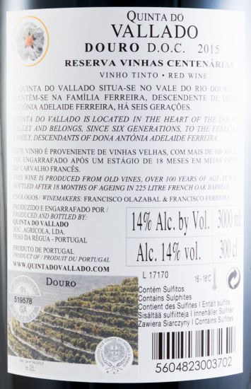 2015 Vallado Reserva red 3L