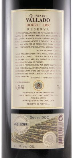2003 Vallado Reserva red