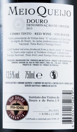 2015 Churchill's Meio Queijo red