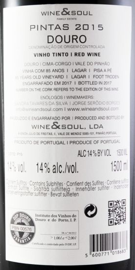 2015 Pintas tinto 1,5L