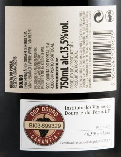 2016 Quinta do Portal Reserva white