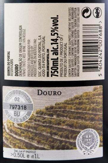 2015 Quinta do Portal Reserva red
