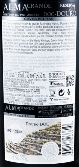 2012 Almagrande Touriga Nacional Reserva tinto