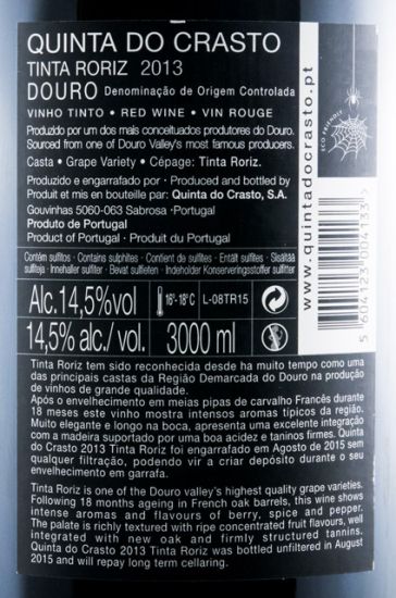 2013 Quinta do Crasto Tinta Roriz tinto 3L