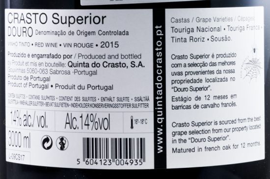 2015 Crasto Superior tinto 3L