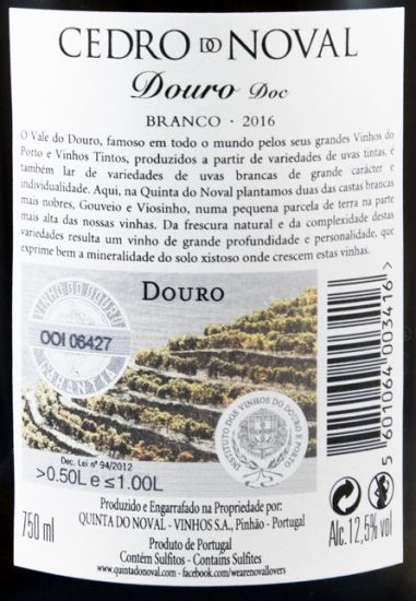 2016 Cedro do Noval white