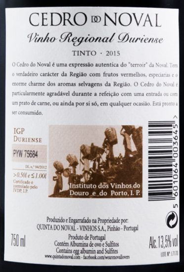 2015 Cedro do Noval red