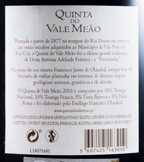 2016 Quinta do Vale Meão red 3L