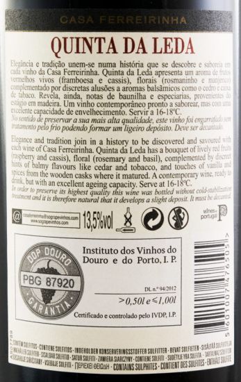 2015 Casa Ferreirinha Quinta da Leda tinto