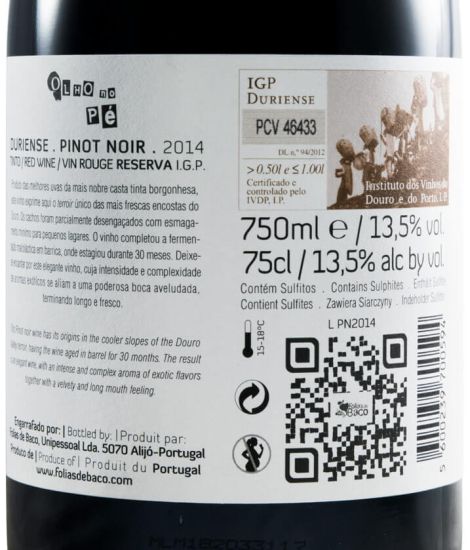 2014 Olho no Pé Pinot Noir tinto