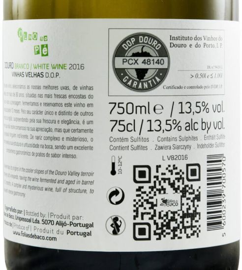 2016 Olho no Pé Vinhas Velhas branco
