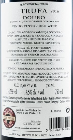 2016 Quinta do Olival Velho Trufa tinto